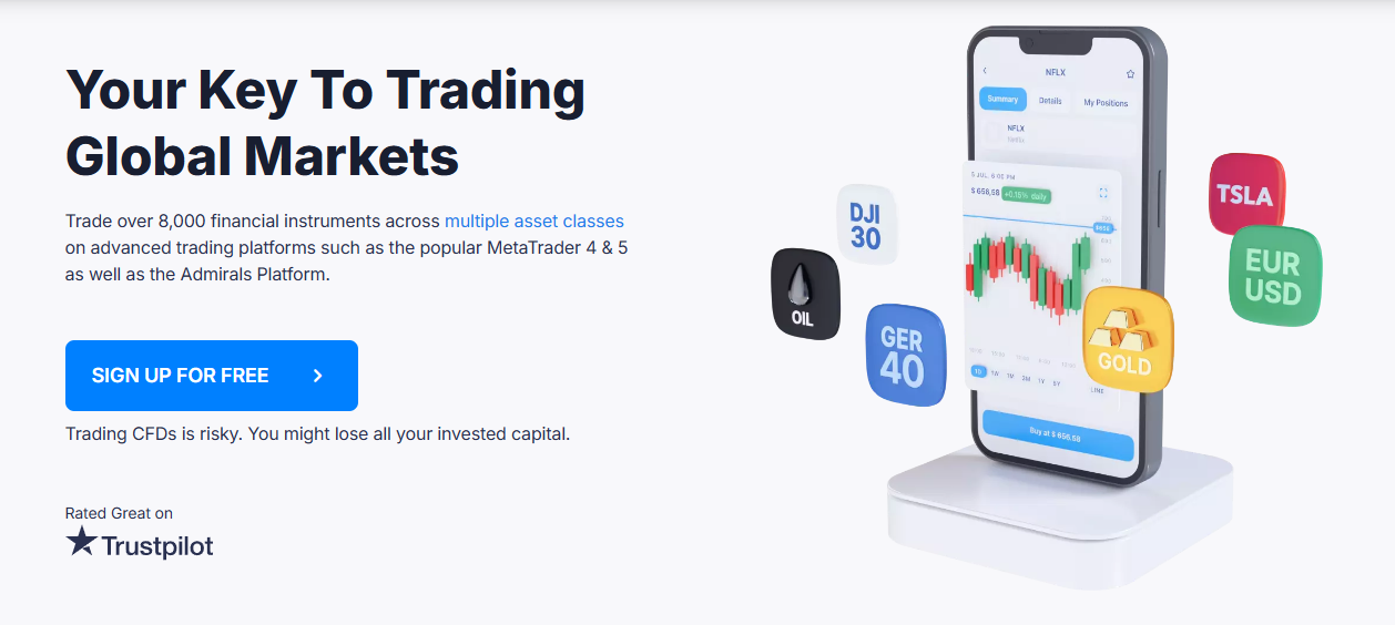 Admiral Markets review: What it’s known for.